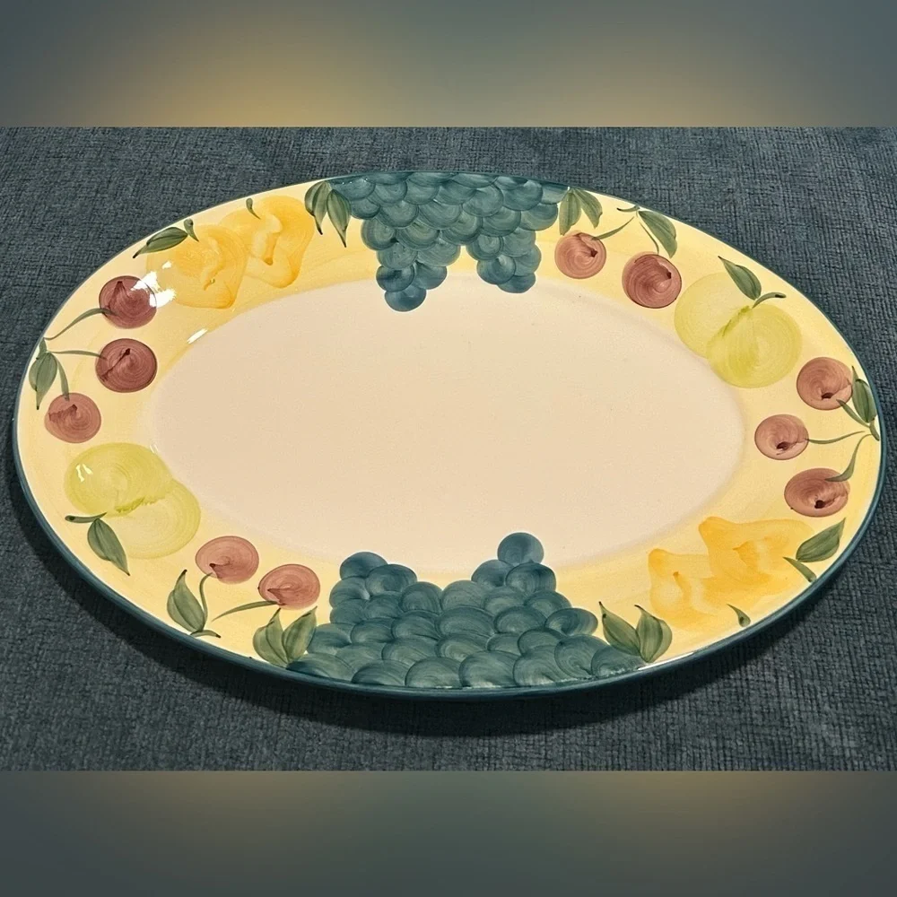 Hand-Painted Serving Platter by‎ A. Santos - 172-50